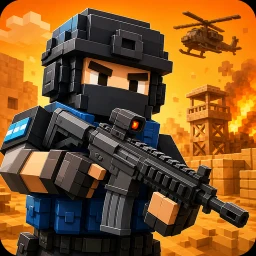 Advanced Blocky Combat SWAT simgesi